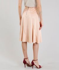 Saia-Midi-Feminina-em-Suede-Rose-9213240-Rose_2
