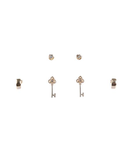 Kit-de-Brincos-Folheado-Dourado-8059720-Dourado_1