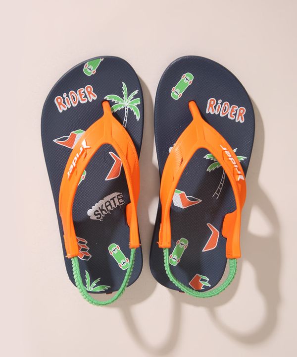 Chinelo Infantil Street Rider Laranja 19