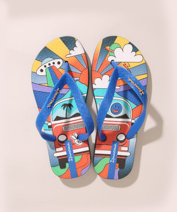 Chinelo Infantil Kombi Ipanema Azul 31-32