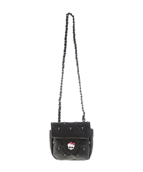Bolsa-Monster-High-Infantil-Menina-Preta-7908639-Preto_1