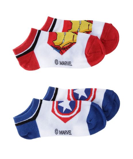 Kit-de-Meias-Os-Vingadores-Infantil-Menino-Branco-7930234-Branco_1