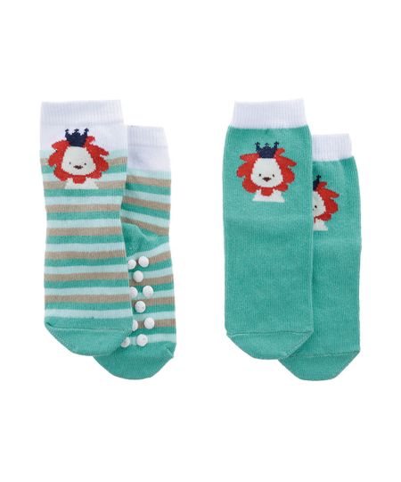 Kit-de-Meias-Infantil-Menino-Verde-Claro-7924220-Verde_Claro_1