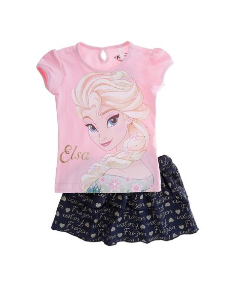 Conjunto-de-Blusa---Saia-Frozen-Infantil-Menina-Rosa-Claro-8109004-Rosa_Claro_1
