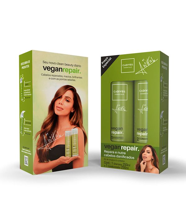 Kit Shampoo + Condicionador Cadiveu Essentials Vegan Repair by Anitta único Único