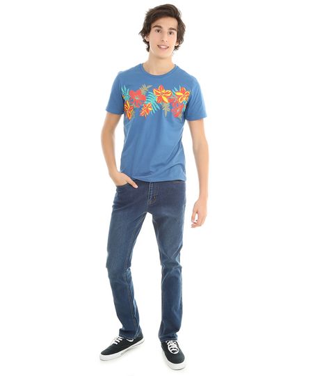 Camiseta-com-Estampa-Floral-Azul-8029560-Azul_1 Camiseta-com-Estampa-Floral-Azul-8029560-Azul_1