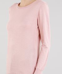 Sueter-Feminino-Basico-em-Trico-Manga-Longa-Gola-Redonda--Rose-8836110-Rose_4