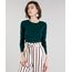 Sueter-Feminino-Basico-em-Trico-Manga-Longa-Gola-Redonda--Verde-Escuro-8836110-Verde_Escuro_1