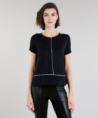Blusa-Feminina-com-Vivo-Contrastante-Manga-Curta-Decote-Redondo-Preta-9126987-Preto_1