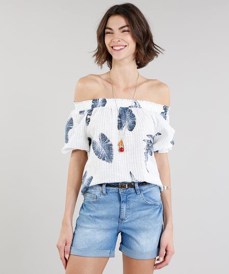 Blusa-Feminina-Ciganinha-Estampada-de-Folhas-Manga-Curta-Branca-9195428-Branco_1