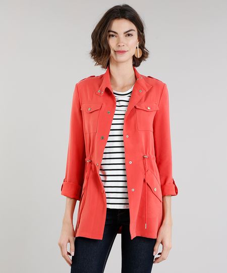 Parka-Feminina-com-Bolsos-Coral-9186344-Coral_1 Parka-Feminina-com-Bolsos-Coral-9186344-Coral_1