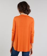 Camisa-Feminina-em-Malha-Manga-Longa-Laranja-9245744-Laranja_2