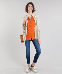 Camisa-Feminina-em-Malha-Manga-Longa-Laranja-9245744-Laranja_3