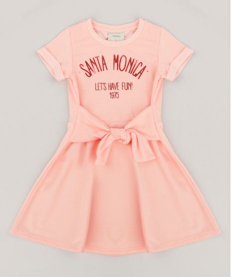 Vestido-Infantil-em-Moletom-Manga-Curta-Laranja-9247497-Laranja_1