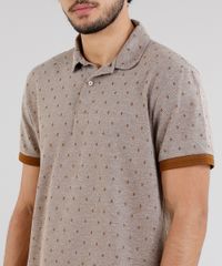 Polo-Masculina-em-Piquet-Estampada-Manga-Curta-Caramelo-9115126-Caramelo_4
