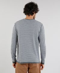 Sueter-Masculino-em-Trico-Listrado-Gola-V-com-Botoes-Cinza-Mescla-Escuro-8850212-Cinza_Mescla_Escuro_2 Sueter-Masculino-em-Trico-Listrado-Gola-V-com-Botoes-Cinza-Mescla-Escuro-8850212-Cinza_Mescla_Escuro_2