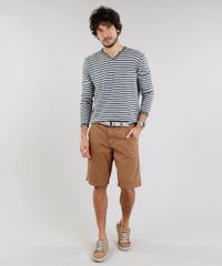 Sueter-Masculino-em-Trico-Listrado-Gola-V-com-Botoes-Cinza-Mescla-Escuro-8850212-Cinza_Mescla_Escuro_3 Sueter-Masculino-em-Trico-Listrado-Gola-V-com-Botoes-Cinza-Mescla-Escuro-8850212-Cinza_Mescla_Escuro_3