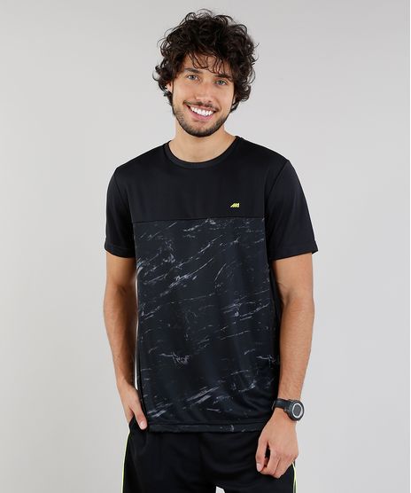 Camiseta-Masculina-Esportiva-Ace-de-Treino-com-Marmorizado-Preta-9218725-Preto_1