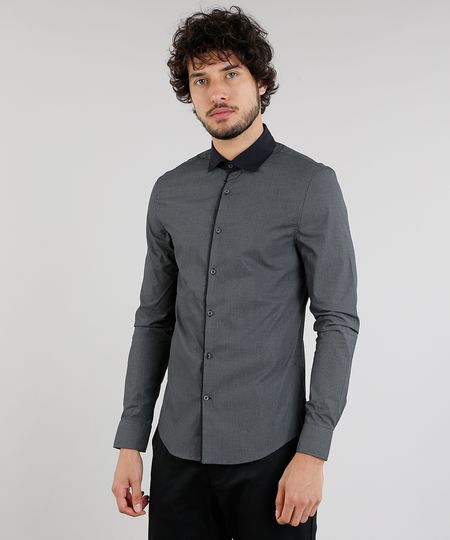 Camisa-Masculina-Slim-Estampada-Manga-Longa-Chumbo-9093234-Chumbo_1