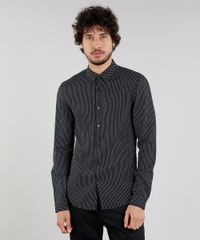 Camisa-Masculina-Slim-Estampada-Manga-Longa-Preta-9089574-Preto_1