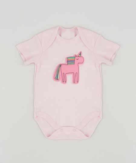 Body-Infantil-Unicornio-Manga-Curta-Rosa-Claro-9256083-Rosa_Claro_1