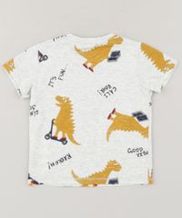 Camiseta-Infantil-Estampada-de-Dinossauros-Manga-Curta-Gola-Careca-Cinza-Mescla-Claro-9227994-Cinza_Mescla_Claro_2