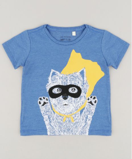Camiseta-Infantil-com-Estampa-Interativa-Cachorrinho-Manga-Curta-Gola-Careca-Azul-9234068-Azul_1