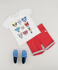 Camiseta-Infantil-com-Estampa-Interativa-Animais-Manga-Curta-Gola-Careca-Cinza-Mescla-Claro-9234056-Cinza_Mescla_Claro_3