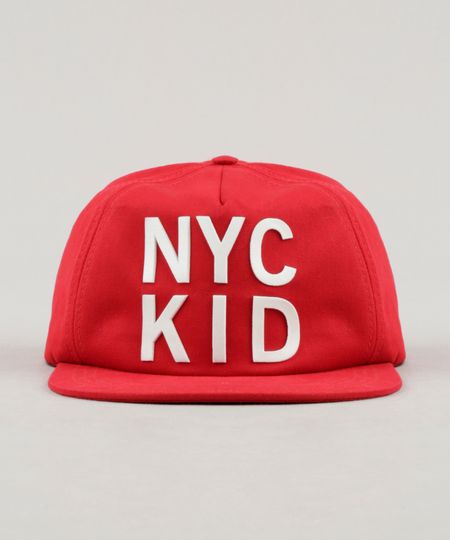 Bone-Infantil--NYC-Kid--Aba-Reta-Vermelho-9239868-Vermelho_1 Bone-Infantil--NYC-Kid--Aba-Reta-Vermelho-9239868-Vermelho_1
