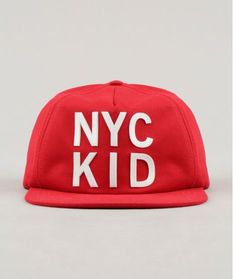Bone-Infantil--NYC-Kid--Aba-Reta-Vermelho-9239868-Vermelho_1