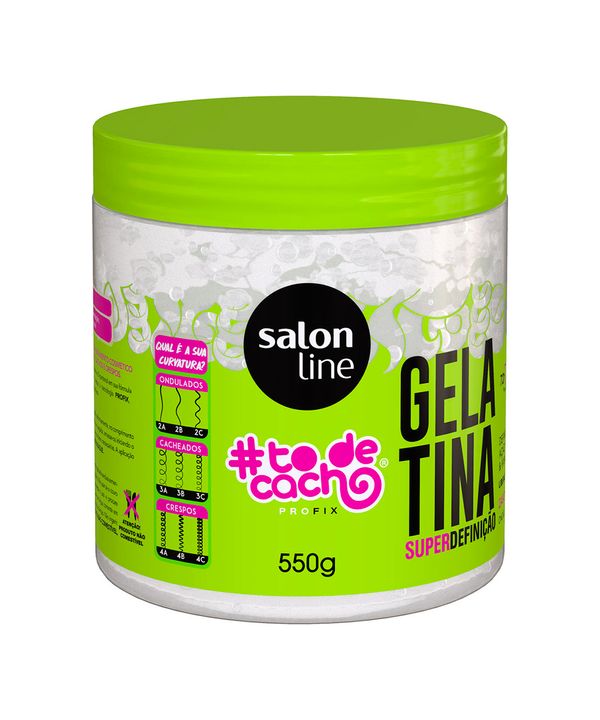 Gelatina Capilar todecacho Fixador Salon Line único 550 G