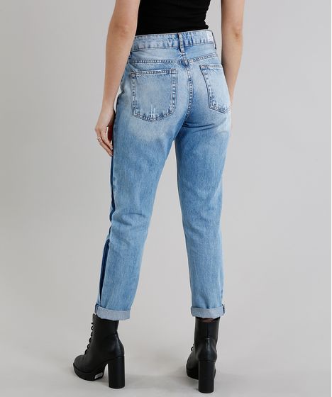 calça feminina com listra lateral