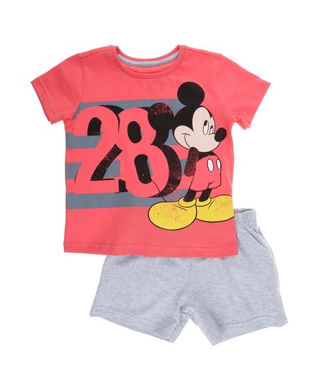 Conjunto-de-Camiseta---Bermuda-Mickey-Menino-Vermelho-8077936-Vermelho_1