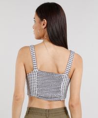 Top-Cropped-Feminino-Estampado-Xadrez-Vichy-com-Botoes-Preto-9269606-Preto_2