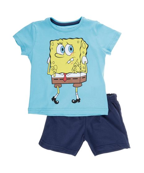 Conjunto-de-Camiseta---Bermuda-Bob-Esponja-Menino-Azul-Claro-8077838-Azul_Claro_1