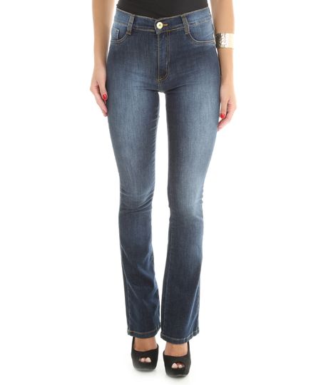 Calca-Jeans-Flare-Cintura-Alta-Sawary-Azul-Escuro-8148760-Azul_Escuro_1