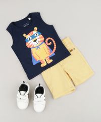 Regata-Infantil-com-Estampa-Interativa-Tigre-em-Algodao---Sustentavel-Azul-Marinho-9234009-Azul_Marinho_3