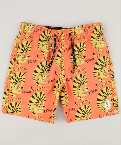 Bermuda-Infantil-Bento-Estampada-Tigre-Laranja-9190011-Laranja_1
