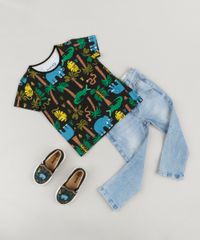 Camiseta-Infantil-Bento-Estampada-de-Folhas-Manga-Curta-Gola-Careca--Preta-9242767-Preto_3 Camiseta-Infantil-Bento-Estampada-de-Folhas-Manga-Curta-Gola-Careca--Preta-9242767-Preto_3