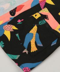 Kimono-Infantil-Fabula-Estampada-de-Passaros-com-Bolsos-Manga-Curta-Preto-9180450-Preto_5