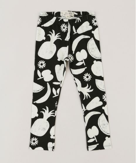 Calca-Legging-Infantil-Fabula-Estampada-de-Frutas-Preta-9225110-Preto_1