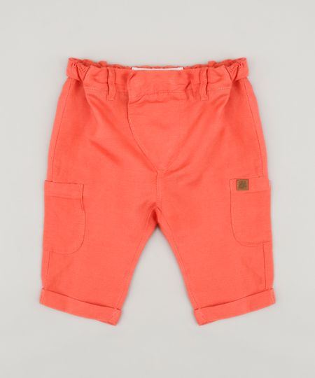Calca-Infantil-Bento-com-Bolsos-Coral-9165224-Coral_1 Calca-Infantil-Bento-com-Bolsos-Coral-9165224-Coral_1