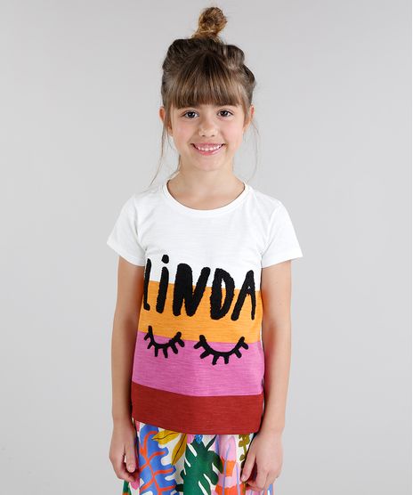 Blusa-Infantil-Fabula-Cropped--Linda--com-Listras-Manga-Curta-Decote-Redondo-Off-White-9217644-Off_White_1