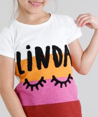 Blusa-Infantil-Fabula-Cropped--Linda--com-Listras-Manga-Curta-Decote-Redondo-Off-White-9217644-Off_White_5