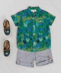 Conjunto-Infantil-Bento-de-Camisa-Estampada-de-Folhas-Manga-Curta-Verde---Bermuda-com-Bolsos-Azul-Marinho-9171722-Azul_Marinho_3