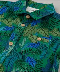 Conjunto-Infantil-Bento-de-Camisa-Estampada-de-Folhas-Manga-Curta-Verde---Bermuda-com-Bolsos-Azul-Marinho-9171722-Azul_Marinho_5