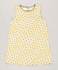 Vestido-Infantil-Fabula-Estampado-Margarida-Curto-Sem-Manga-Decote-Redondo-Amarelo-9186385-Amarelo_1