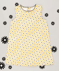 Vestido-Infantil-Fabula-Estampado-Margarida-Curto-Sem-Manga-Decote-Redondo-Amarelo-9186385-Amarelo_2