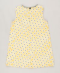 Vestido-Infantil-Fabula-Estampado-Margarida-Curto-Sem-Manga-Decote-Redondo-Amarelo-9186385-Amarelo_4