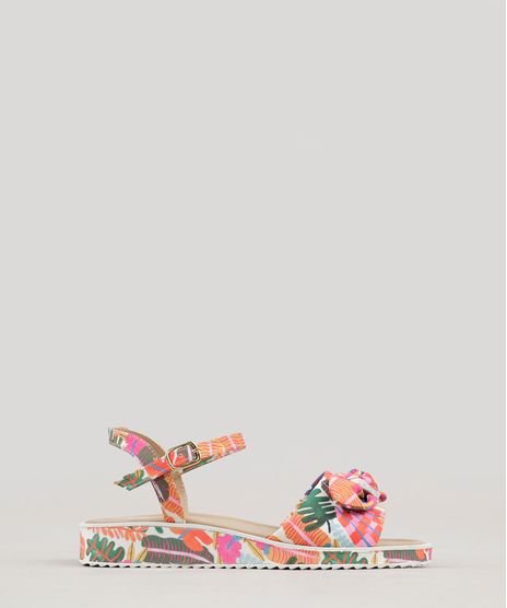 Sandalia-Infantil-Fabula-Estampada-de-Folhagem-com-Laco-Off-White-9270736-Off_White_1